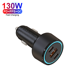 130W PD 100W Công suất cao sạc nhanh 5V/9V/12V/15V/20V 5A phổ PPS 30W QC3.0 sạc máy tính xách tay Bộ chuyển đổi xe hơi - Product Image 6