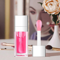 Huile à lèvres hydratante longue durée imperméable pour un hydratation efficace, traitement à lèvres aux peptides végétaux avec étiquetage, huile à lèvres