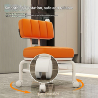 Tabouret à roulettes universel pour la maison, chaise pour enfants, banc, petit tabouret avec dossier, mini canapé à roulettes, chaise à poulies