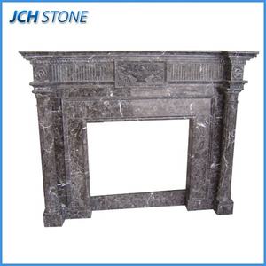 Nuevo Hohe Qualitaet Stein Braune Gold Beige Stone Chimenea Antike Kamin Billige <span class=keywords><strong>Kamine</strong></span> - Product Image 4