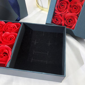 IStapromo Regalos Joyería Rosas Caja de Regalo Cuadrada Colgante Pulsera Anillo Cielo y Tierra Elegante Grabado en Relieve Caja de Flores Eternas Para Regalo - Product Image 5