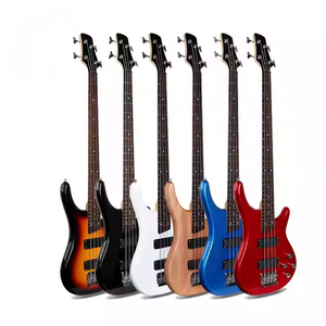 Kit de guitare <span class=keywords><strong>basse</strong></span> électrique 4 cordes OEM/ODM de marque, corps en Sapele, préampli, pour gaucher, G-B3-4, vente en gros - Product Image 1