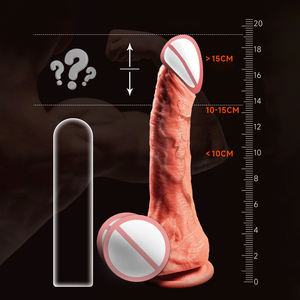 Riesiger Realistischer Beheizbarer Dildo-<span class=keywords><strong>Vibrator</strong></span> mit Stoßfunktion und Fernbedienung, Lebensechter Silikon-<span class=keywords><strong>Penis</strong></span> mit Teleskopfunktion zur G-Punkt-Stimulation, Sexspielzeug für Erwachsene für Frauen - Product Image 5