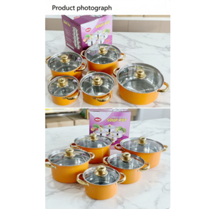 <span class=keywords><strong>Set</strong></span> di <span class=keywords><strong>Pentole</strong></span> e <span class=keywords><strong>Padelle</strong></span> in Acciaio Inox con Manici Dorati, 10 Pezzi, <span class=keywords><strong>Pentole</strong></span> per Zuppe, <span class=keywords><strong>Pentole</strong></span> per Cucinare, Casseruole per Latte, <span class=keywords><strong>Set</strong></span> di Utensili da Cucina Personalizzati all'Ingrosso - Product Image 4