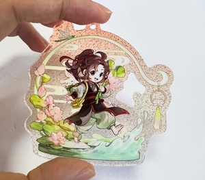 Porte-clés en plastique acrylique avec breloque mignonne Porte-clés <span class=keywords><strong>de</strong></span> style anime imprimé UV Matériaux en verre en alliage <span class=keywords><strong>de</strong></span> zinc Échantillons gratuits Pas <span class=keywords><strong>de</strong></span> frais <span class=keywords><strong>de</strong></span> moule Pas <span class=keywords><strong>de</strong></span> quantité minimale <span class=keywords><strong>de</strong></span> commande - Product Image 2