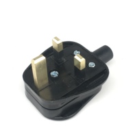 Enchufe británico REBOBINADO DE 3 pines, enchufe de alimentación tipo G con fusible de 13A, enchufes eléctricos y enchufes