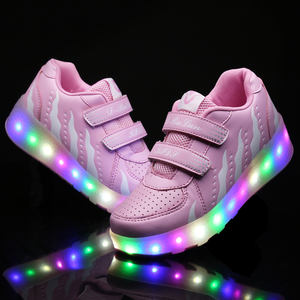 Zapatillas de Moda con Ruedas Retráctiles y Luces LED Recargables por USB para Niños Pequeños, Venta Directa de Fábrica - Product Image 5