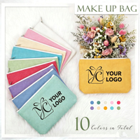 Sac à fermeture éclair en toile de coton multi-usages, pochette cosmétique personnalisable avec logo, trousse de toilette pour l'église, cadeaux d'affaires religieux très demandés