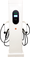 TARY Nouvelle borne de recharge rapide sur pied à double pistolet 22 kW pour véhicules électriques, station de charge murale AC 220 V
