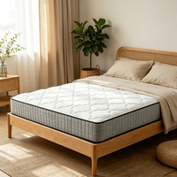 Matelas hybride Queen Size, matelas à ressorts ensachés en mousse à mémoire de forme dans une boîte pour soulager la pression et favoriser un sommeil frais
