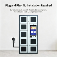 Armoire intelligente pour dossiers, Armoire d'échange de documents, Armoire cloud de gestion de casiers, Casiers de stockage IoT interconnectés
