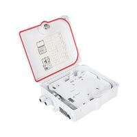 Boîtier de distribution de fibre optique extérieur FTTH 12 cœurs IP65 en ABS, avec presse-étoupe étanche, modèle GPON ONU 2 en 12 ports ST-F222