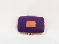 Étui rectangulaire rétro en forme de portefeuille, compact, étui à poudre de luxe, vide, emballage pour poudre cosmétique, 50 pièces