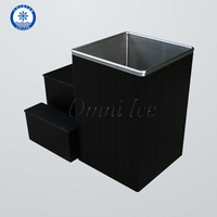 Nouveau design 304 acier inoxydable pour une personne Spa Ice Bath Black Outdoor Indoor Tremping Bath Full Body Cold Plunge