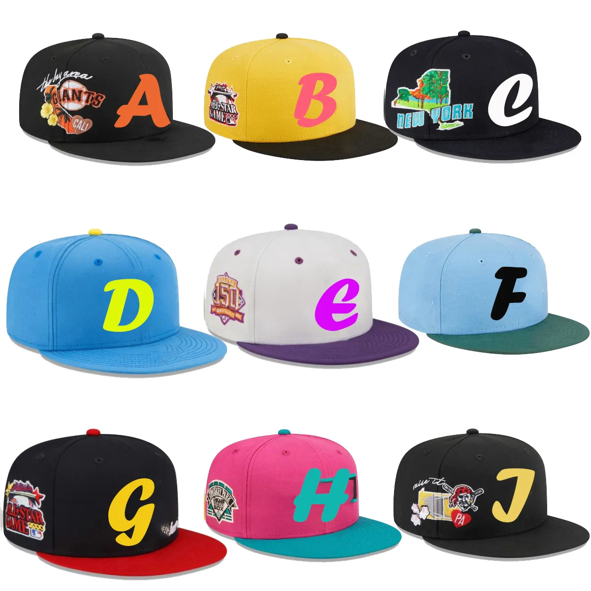 Wholesale New Gorras Fitted Hats With Outdoor Snapback Sport Baseball Cap Custom 6 Panel New Designed Adults Classic Trucker Hat