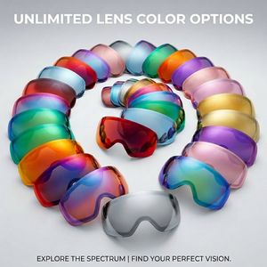 Gafas de Esquí Magnéticas con Logotipo Personalizado, Antivaho, UV400, Gafas de Snowboard con Montura de TPU, Resistentes al Viento, Gafas Deportivas, Venta al Por Mayor de Fábrica - Product Image 4
