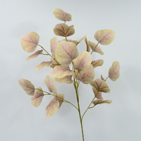 Plantes décoratives artificielles en soie, feuilles de pomme, branche artificielle, vente en gros, décoration de table pour la maison, mariage, hôtel, feuilles de plantes artificielles