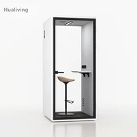 Cabine insonorisée modulaire avec système de ventilation pour les appels vidéo, l'étude et le streaming en direct, cabine de sommeil insonorisée, cabine de bureau insonorisée
