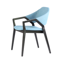 Chaise de salle à manger nordique de luxe moderne du fabricant EXL coussin de sac souple en bois massif chaise d'hôtel de café