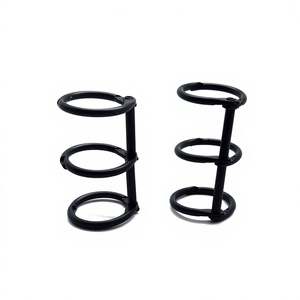 YIWANG Metal 1 Inch Black Desk Calendar <b>Circle</b> Loose Leaf Binder <b>Rings</b> - Product Image 1