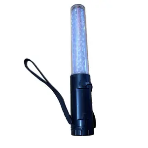 Bâton lumineux LED rechargeable Bâton de signalisation Bâton de flash d'avertissement de nuit portable pour le contrôle de la circulation d'urgence