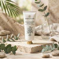 Gel exfoliant polissant doux bio-fermenté, soin naturel de qualité spa, exfoliant visage éclaircissant pour une peau lisse, nettoyant quotidien pour le visage