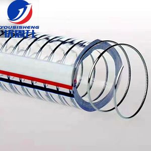 Tuyau en PVC de qualité alimentaire avec armature en acier, personnalisé, 38,5 mm, 50 m, 160 degrés, pour aspiration et alimentation de machine d'injection - Product Image 6