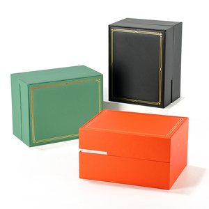 Digu Chất Lượng Cao Cấp Da Lật Loại Hộp Đồng Hồ Đồ Trang Sức Lưu Trữ Hộp Có Thể Tháo Rời Khay Cho Đồng Hồ Duy Nhất Hiển Thị Trong Cửa Hàng Showcase - Product Image 2