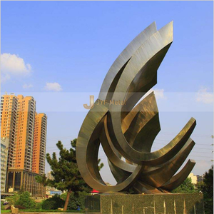 Sculpture lumineuse Art Déco M115 en acier inoxydable, durable, étanche et multifonctionnelle, à poser au sol pour l'extérieur, pour l'art paysager nocturne - Product Image 2