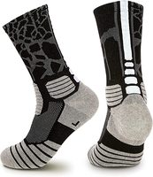 Chaussettes de basket-ball personnalisées avec logo pour hommes, chaussettes de sport d'extérieur épaisses avec coussinets pour les mollets, chaussettes athlétiques OEM en gros