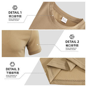 Camiseta de manga corta transpirable de secado rápido para hombre Tk, ropa informal, color blanco, talla M - Product Image 5