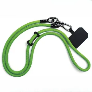 厂家直销手机绳吊颈带垫片登山扣涤纶编织手机吊挂rop