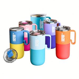 Nouvelle Tasse à Café 2026 en Acier Inoxydable à Double Paroi, 6 Couleurs, 3 Options de Couvercle, Tasse à Café pour Jeunes - Product Image 1