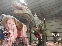 Modèle de dinosaure animatronique 3D Dino Park, simulation de haute qualité, décoration de dinosaure à vendre