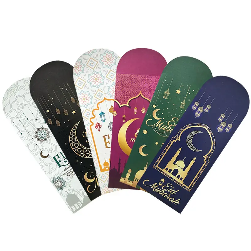 MorSun 6pcs Eid Mubarak Money Envelopes Ramadan Gifts for Kids Eid Money Envelopes for Cash Gifts