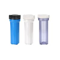 Boîtier de filtre en plastique à deux étages de 10 pouces, bouteille de filtre à deux étages, boîtier de filtration à Double sédiments, filtre à eau pour boissons