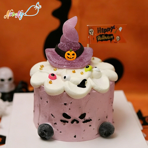 Decoraciones Comestibles <span class=keywords><strong>de</strong></span> Gelatina y Azúcar para Pasteles, con Forma <span class=keywords><strong>de</strong></span> Sombrero 3D <span class=keywords><strong>de</strong></span> Halloween, No Tóxicas, Seguras para Alimentos, Personalizadas por el Fabricante - Product Image 1