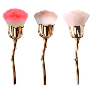 Pinceau à poudre en forme de rose, pinceau de maquillage pour le visage, pinceau à raser, outil pour les débutants et les professionnels de la beauté - Product Image 1