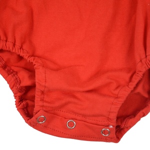 Romper de bebé con volantes en los hombros, leotardo de verano con lazo encantador, ropa infantil, servicio OEM, sin mangas, 100% algodón, tamaño personalizado - Product Image 6