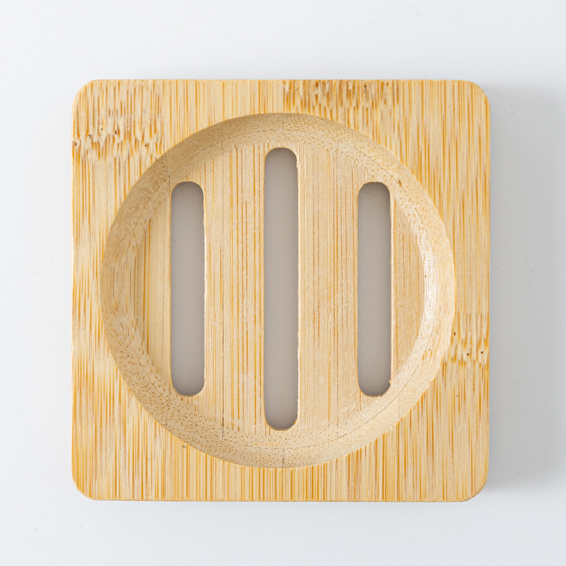 Soporte cuadrado de bambú