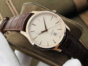 Reloj de Cuarzo para Hombre de Negocios, con Logotipo Personalizado, Marca Privada, Caja de Acero y Cuero Genuino, con Zafiro Único - Product Image 2