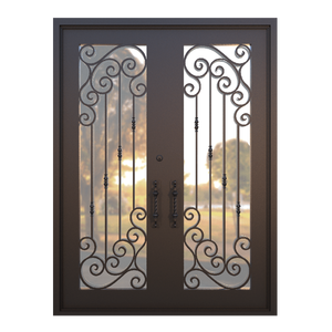 Arc de porte de <span class=keywords><strong>garage</strong></span> en <span class=keywords><strong>fer</strong></span> forgé Ace Portes en acier Conceptions de porte de villa en <span class=keywords><strong>fer</strong></span> forgé Portes en <span class=keywords><strong>fer</strong></span> forgé Double extérieur - Product Image 2