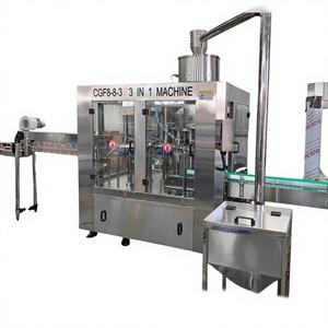 Máquina Monobloque de Alta Precisión para Llenado, Tapado y Enjuague de Agua Embotellada, de Acero Inoxidable 304, Accionamiento Eléctrico, con Caja de Madera - Product Image 1