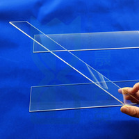 Plaque de verre en silice fondue de haute pureté, résistante à la chaleur, plaque de verre en quartz JGS2