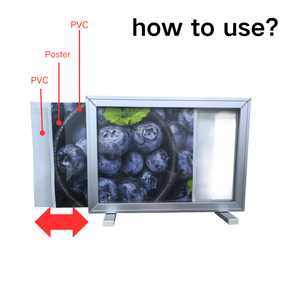 Rangka Desktop Aluminium Ganda yang Terlihat, Ringan, Tahan Lama, dengan Penyangga untuk Pajangan Promosi di Meja atau Jendela - Product Image 5