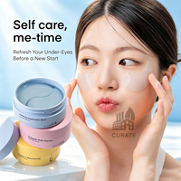60 Patchs Hydrogel Personnalisables Sous les Yeux avec Logo – Caféine, Acide Hyaluronique, Niacinamide – Masque Rafraîchissant et Hydratant Contre les Cernes et les Poches – Végan et Sans Cruauté Animale