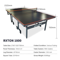 Loki 2024 nouveauté Table de Tennis de Table Portable Stable Durable pliable Rxton 1800 Table de ping-pong