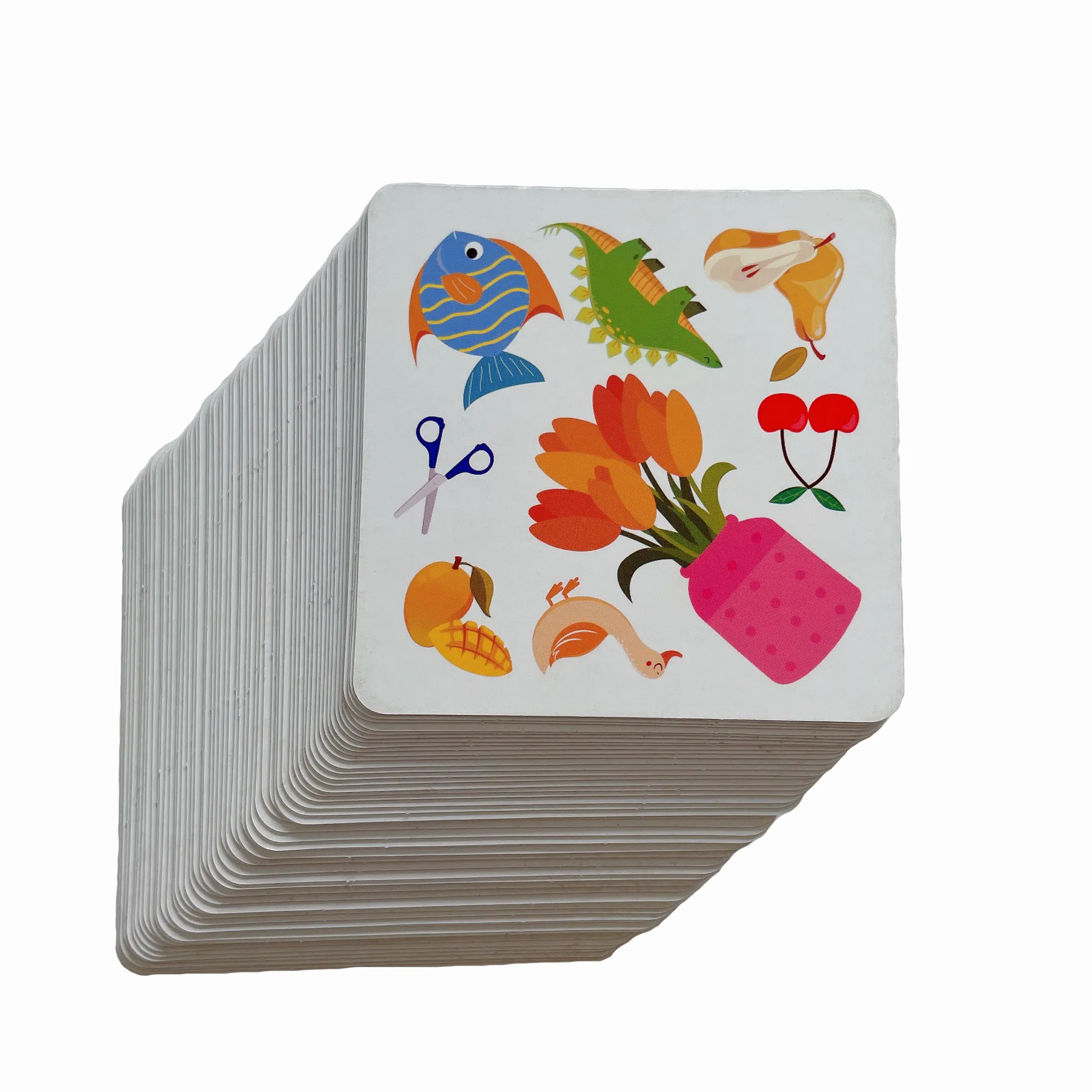 子供のインタラクティブマインドフルネストレーニングクレイジーマッチングゲームカード動物のカードペアパズルゲームカード