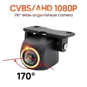 Hongrui thông minh AHD 1080p vàng ba cắt xe hỗ trợ đảo chiều Fisheye ống kính góc rộng với tầm nhìn ban đêm cho xe ô tô - Product Image 2