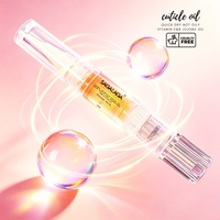 SAGALAGA Stylo Huile à Cuticules Mini 1,5 ml Haute Efficacité Hydratant Adoucissant Traitement des Ongles Pinceau Stylo pour Nail Art DIY Logo Personnalisé